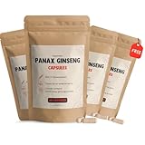 Cupplement Panax Ginseng 60 Kapseln 10:1 Extrakt 500 MG pro Kapsel – Konzentration – Müdigkeit – Keine Koreanische Ginseng – Libido – Vegan – Nahrungsergänzungsmittel – Superfood