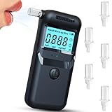 DASIAUTOEM Alkoholtester, Polizeigenau mit Digitalem Farbigem LCD-Anzeige, Atemalkoholtestgerät, Alkoholtester Polizeigenau, für den privaten und professionellen Einsatz zu Hause