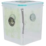 MUELODSIC Transparente Zuchtbox Für Gottesanbeterinnen Und Kleine Reptilien Robustes Kunststoff Holz Terrarium Mit Luftlöchern Multifunktionales Gehege Und Futterbox Für Spinnen