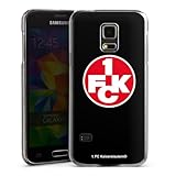 Hard Case kompatibel mit Samsung Galaxy S5 mini Schutzhülle transparent Smartphone Handy Hülle 1. FC Kaiserslautern 1. FCK Offizielles Lizenzprodukt