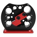 Lawnoval Verstellbare Dübelschablone für elektrische Bohrmaschine, 8–20 mm Rundstab, Holzbearbeitungswerkzeug mit Hartmetallklingen, Schwarz