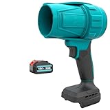 Laubbläser Akku, Mini laubbläser für Makita 18V 1x 5.5AH Akku,18000RPM,für Reinigung Auto,Tastatur