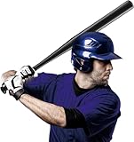 32 Zoll (81 cm) Baseballschläger aus Aluminium - Robuster Schläger für Baseballsport mit rutschfestem Griff in Schwarz