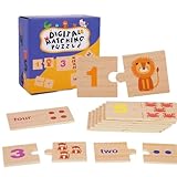 Mathematikhilfen - Holzpuzzle, Kombinationsset 1-10, Lernspielzeug, Schulmaterial für Kinder im Vorschulalter, Lernaktivitäten