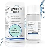 aknederm Tinktur 50ml - sanfte porentiefen Hautreinigung und Desinfektion - reinigt & desinfiziert normale bis fettige unreine Haut porentief - Zink Gesichtswasser für trockene/sensible & unreine Haut