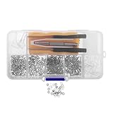 NOLITOY Augenbrillen Reparaturset mit Präzisen Schrauben Metall Schraubenzieher Brillenbügel Ersatzkit für Sonnenbrillen Lesebrillen Uhren Reparatur Leicht Tragbar Robust