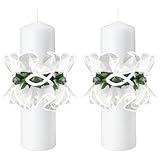 MUNSKT 2 Stück Kerzentropfschutz Tropfschutz Kerzenkranz Taufkerzen Weiß Taufe Fisch Deko Kerzenrock Weiß Taufe Fisch Deko Kerzenrock für Taufkerze Kommunionkerze Hochzeitkerze