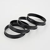 Dupoem 4 Stück Zentrierringe 66,6 auf 57,1, Zentrierring aus schwarzem Kunststoff, Universal, Zentrierringe, kompatibel mit VW Mercedes, Vibrationsreduzierung, für Felgen