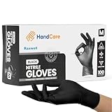 Gloves+com 6 mil Nitrilhandschuhe - Einweghandschuhe latexfrei Schwarz Gummihandschuhe, Reinigungshandschuhe, Kochhandschuhe, medizinische und chirurgische Handschuhe (X-Large - 100 Stück)