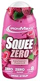 IronMaxx SqueeZero - Raspberry 65ml | Sirup, Erfrischendes Geschmackserlebnis für 8 Liter, Zuckerfrei und Kalorienfrei in 100ml verzehrfertigem Getränk