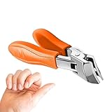 Nagelschere mit breiter Öffnung, dicke Nagelschere - Fingerschere oder Kieferöffnung breit in Kieferform | Home School Travel Anti-Splash Seniors Nails Trimme