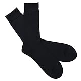 Jasmine Silk Herren 100% Seide Socken Silk Socks innensocke Unterziehsocken Arbeitssocken 40-46 (Schwarz)