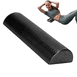 Schaumstoffrollen für Muskelmassage, halbrunde Rückendehnungsrolle, fester Yoga-Roller Schaumstoff, Workout-Rollschaum für Übung, Massage, Muskelerholung