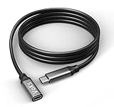 jj-shop24 USB-C 3.2 Verlängerung Kabel C-Stecker C-Buchse 1m Type-C Kabel Schnell Laden USB Typ C