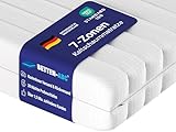 Betten-ABC - Matratze (KSP-500) - 80x200 cm (H3) - 7-Zonen Matratze aus Kaltschaum - Hypoallergen & Antibakteriell - Oeko-TEX® Zertifiziert - Bezug abnehmbar & waschbar - Lieferung per Paket