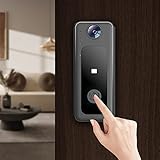 Smart Wireless Doorbell Camera Wifi Wireless Doorbell with Camera Remote HD Video Doorbell Wireless Intelligent Visual Doorbell Home Intercom Night Vision Rechargeable Security Doorbell Camera