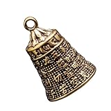 MAGICLULU Kupferglockenanhänger rustikal Glockendekoration klein dekorativer Glockenanhänger Forderung Glocke hängende Verzierung hängende Glocke Glocke Messing Golden