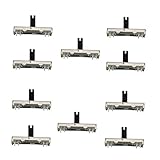 Generisch 10er Set B50K 45mm Gleitschiebepotentiometer Modul Einstellbare Dimmer Für Lichter Mischpult Fader 50K Ohm Mono Potentiometer