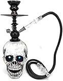 Shisha, Bar Skull LED-Licht-Shisha, Schlauch-Shisha-Kit, Mini-Harz-Shisha-Kit, Silikon-Shisha-Schlauch, tragbar