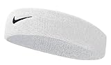 Nike Unisex Erwachsene Swoosh Headband/Stirnband, Weiß (White/Black), Einheitsgröße