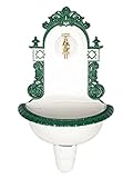 aubaho Nostalgie Waschbecken Brunnen Wandbrunnen 72cm Aluminium Garten Fountain