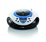 Lenco SCD-38 USB Blau – Tragbares UKW-Radio mit CD/MP3-Player – USB-Eingang – AUX-Eingang – Blau