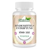 Cheroline Bindemittel Entgiftung Kapseln 1500mg Pro Portion, Reich an Aktivkohle, 12-In-1 Formel, Natürlich & Vegan (90 Stück (1er Pack))