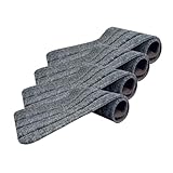 Niesel Stufenmatten für Treppen, 4 Stück, schmutzabweisend und rutschfest, für Fahrzeuge im Freien, Reisen, Transport