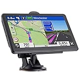 Navigator für Auto, Neueste 2024 Karte 7 Zoll Touchscreen Auto GPS 256-16GB, Sprachumdrehungsrichtungsführung,