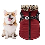 Hundemantel für kaltes Wetter, warme Dackelkostüm, Kleidung für Welpen, Haustierkleidung mit integriertem Geschirr