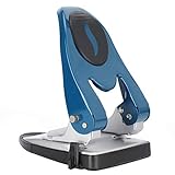 RASTKY 2-Loch-Stanzer, Arbeitssparendes, Robustes Handbuch für Bürobedarf, Blau, 50 Blatt Locher für Büro, Arbeitszimmer