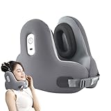 Tuxxjzm Reisekissen für Flugzeuge, weiches Schaumstoff-Nackenstützkissen – mit kabellosem Headset, verstellbarer Schnalle, Reisezubehör für lange Flüge, Autoreisen