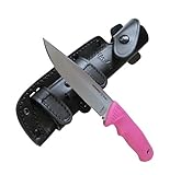 Linder Super Edge 7 Joe Vogel Evo-X ATS 34 Pink Outdoormesser Solingen mit Bushcraftscheide