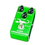 JOYO Dynamic Compressor Pedal Low Noise Re-Creation Classic Ross Kompressor für E-Gitarre und Bass – True Bypass (JF-10)