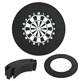 XEERUN Dart Catchring Surround, Dart Backboard Auffangring, Dartboard Surround Wall Protector, Dart Board Surrounding, Dart Surround, Wandschutz, Eva, Gesamt-Ø 72 cm für gängige Dartscheiben