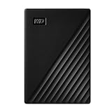 WD My Passport externe Festplatte 2 TB (mobiler Speicher, schlankes Design, herunterladbare Software, automatische Backups, Passwortschutz) Schwarz - auch kompatibel mit PC, Xbox und PS4