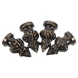 GLEAVI 4 Stück Metall Lampenabschluss Antikgrün Langlebige Stehlampen Dekoration mit 1/4 Zoll Gewinde Lampenaufsätze für Individuelle Beleuchtung