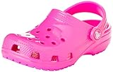 Crocs Unisex Kids Classic Clog K Holzschuh, Neon Highlighter (Pink Crush)