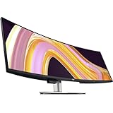 Dell UltraSharp U4924DW 124 cm (49 Zoll), Dual Quad HD (DQHD), gebogener Bildschirmrand, WLED-LCD-Monitor, 32:9, Schwarz