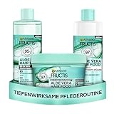 Garnier Fructis Aloe Vera Hair Food Haarpflege Set, mit Multi-Use Maske, Shampoo und Spülung, feuchtigkeitsspendende Pflege, für normales bis trockenes Haar, 3x 400ml