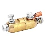 BONKZEBU Schweißklemme, Geschliffenes Messing, um 360° Gedreht, ohne Wicklung, Lötwerkzeuge, Verbesserte Leitfähigkeit für Schweißgeräte, Messingmaterial, Langlebig