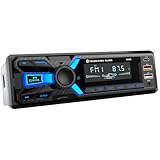 RDS Autoradio Bluetooth, Wistrue Autoradio mit Typ-C-Ladeanschluss FM/AM 1DIN Radio mit Bluetooth Freisprecheinrichtung MP3 Player/2 USB/AUX/SD