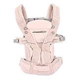 Babysitztrage-Wickel, Alle Tragepositionen, Ergonomisches Gesicht in der Tasche, Atmungsaktiv, für Papa für den Außenbereich (PINK)