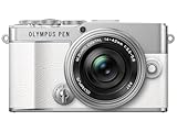 Olympus Pen E-P7 Kamera-Kit, 20-MP-Sensor, neigbarer HD LCD-Bildschirm, 4K-Video, Wi-Fi, Farb- und Monochromprofilsteuerung, weiß, inkl. M.Zuiko Digital ED 14-42mm EZ Silber