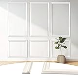 KEOHOLI 30-teiliges Wandform-Set zum Abziehen und Aufkleben, Montage von Wandleisten, Abziehen und Aufkleben, Zierleiste für Wände, vorgefertigte Verkleidungspaneele, vorgeschnittene Wandleiste für