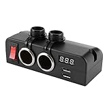 TARSHYRY Zigarettenleichteradapter, Auto -R -Splitter -ABS mit Indikator Leichtautos Zigaretten -Leichtersplitter für Auto