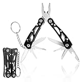 Ouligay Mini Multifunktionszange,Leatherman Multitool, 11 In 1 Multitool Zange Multifunktion mit Zange Klappmesser, Faltbares Mulitool für Den Outdoor Camping Wandern Reparieren