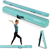 ZERRO Schwebebalken für Zuhause Kinder, 240cm Balken Turnen Faltbare, Turnbalken Gymnastik Balance, Grün