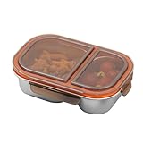 Générique Lunchbox für Erwachsene, Stahl, wasserdicht, mit Fächern | Brotdosen-Behälter 800 ml | für Familie, Schule, Alltag, Arbeit, Zuhause, Outdoor, Picknick, Camping