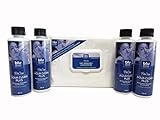 BluTimes Mehrbereichs-Wasserbett-Konditionierer - Aqua Clean Plus Sparpack Conditionierer 4 Flaschen Set + Tücher